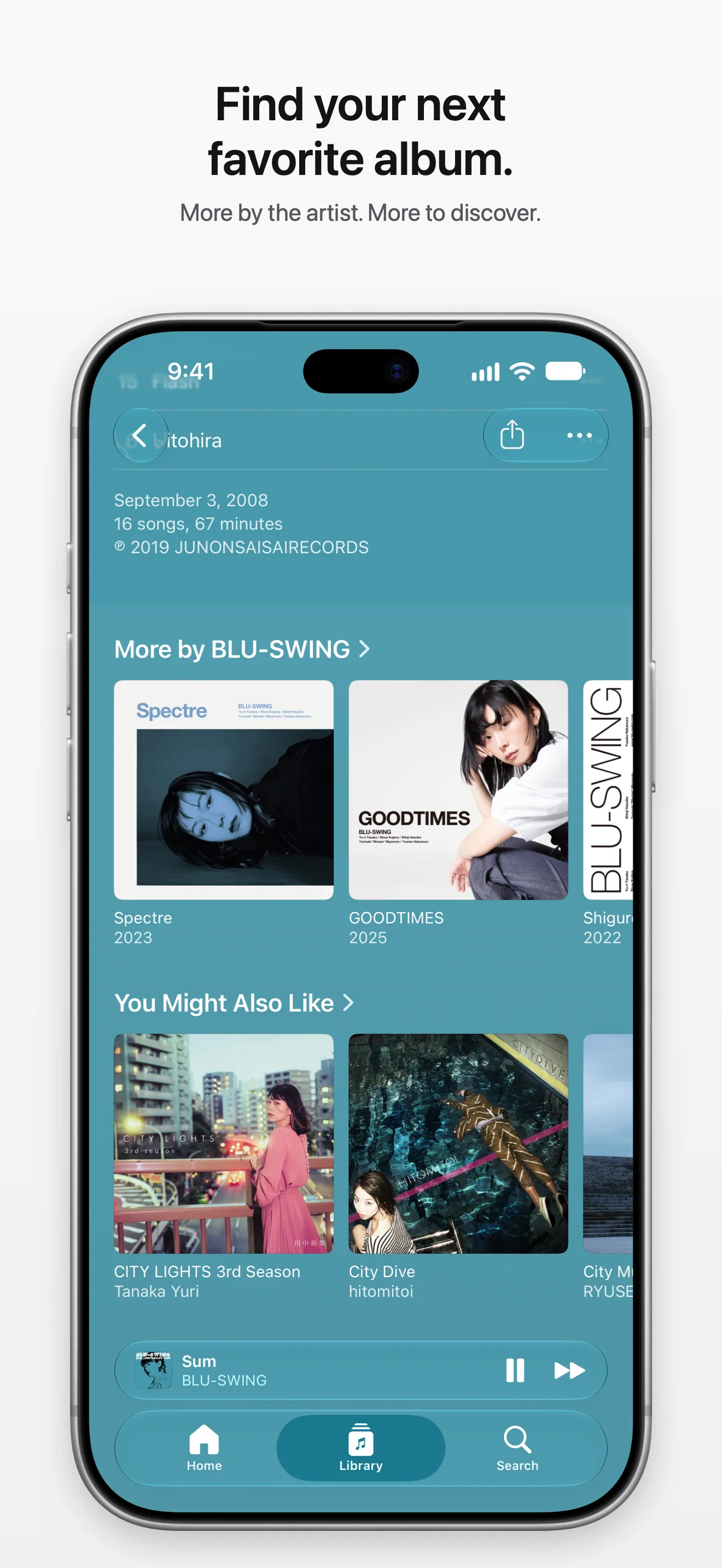 An album page with more by BLU-SWING and similar albums from Apple Music